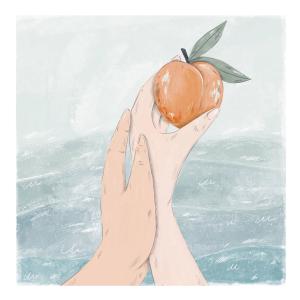 ดาวน์โหลดและฟังเพลง Peaches and the sea พร้อมเนื้อเพลงจาก Marina Duarte