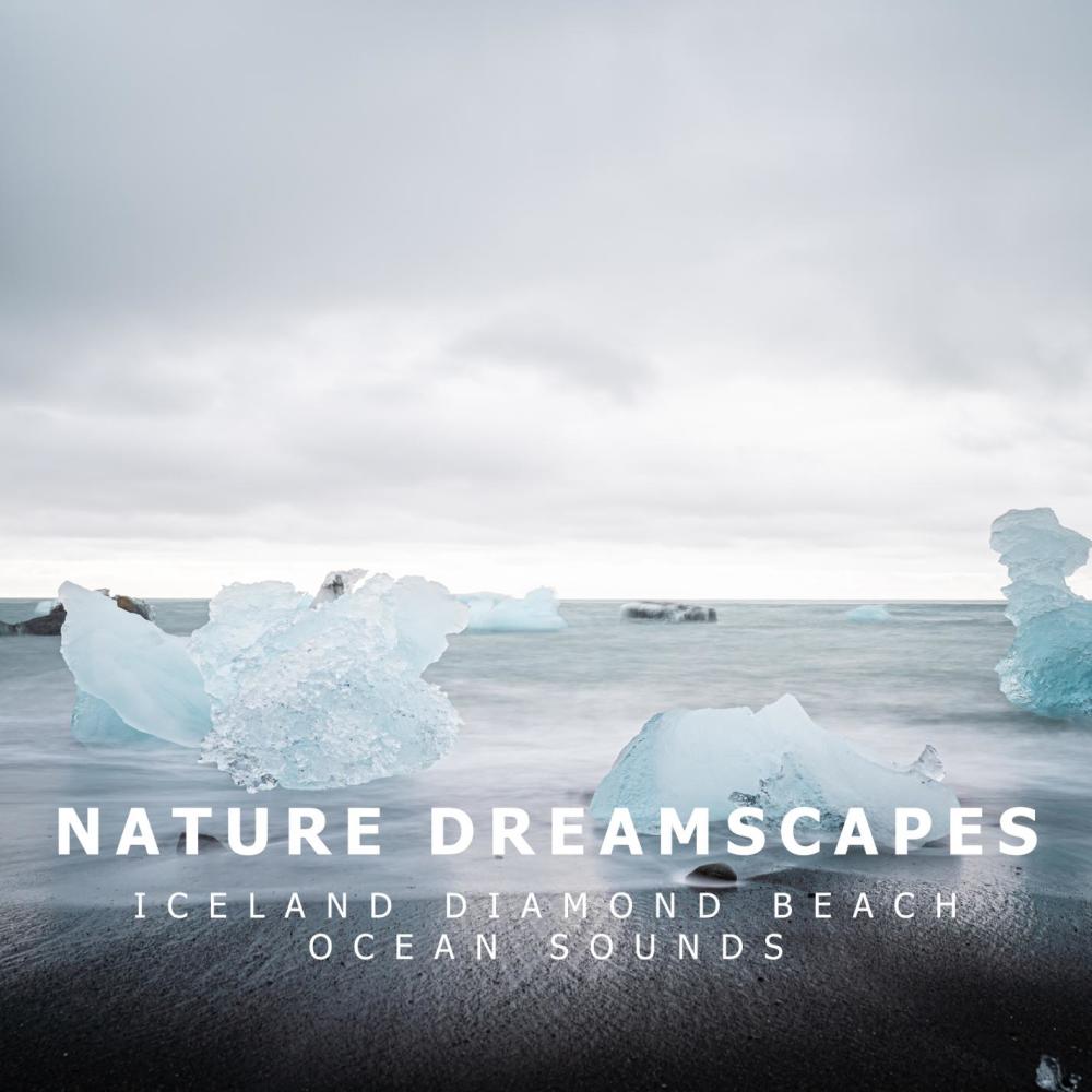 Ocean Waves and Ice Cracking at Diamond Beach Iceland