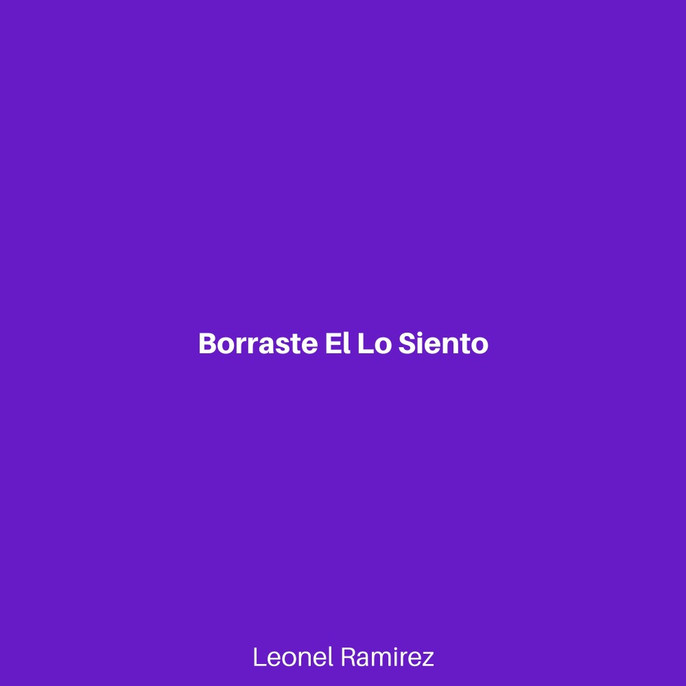 Borraste el Lo Siento