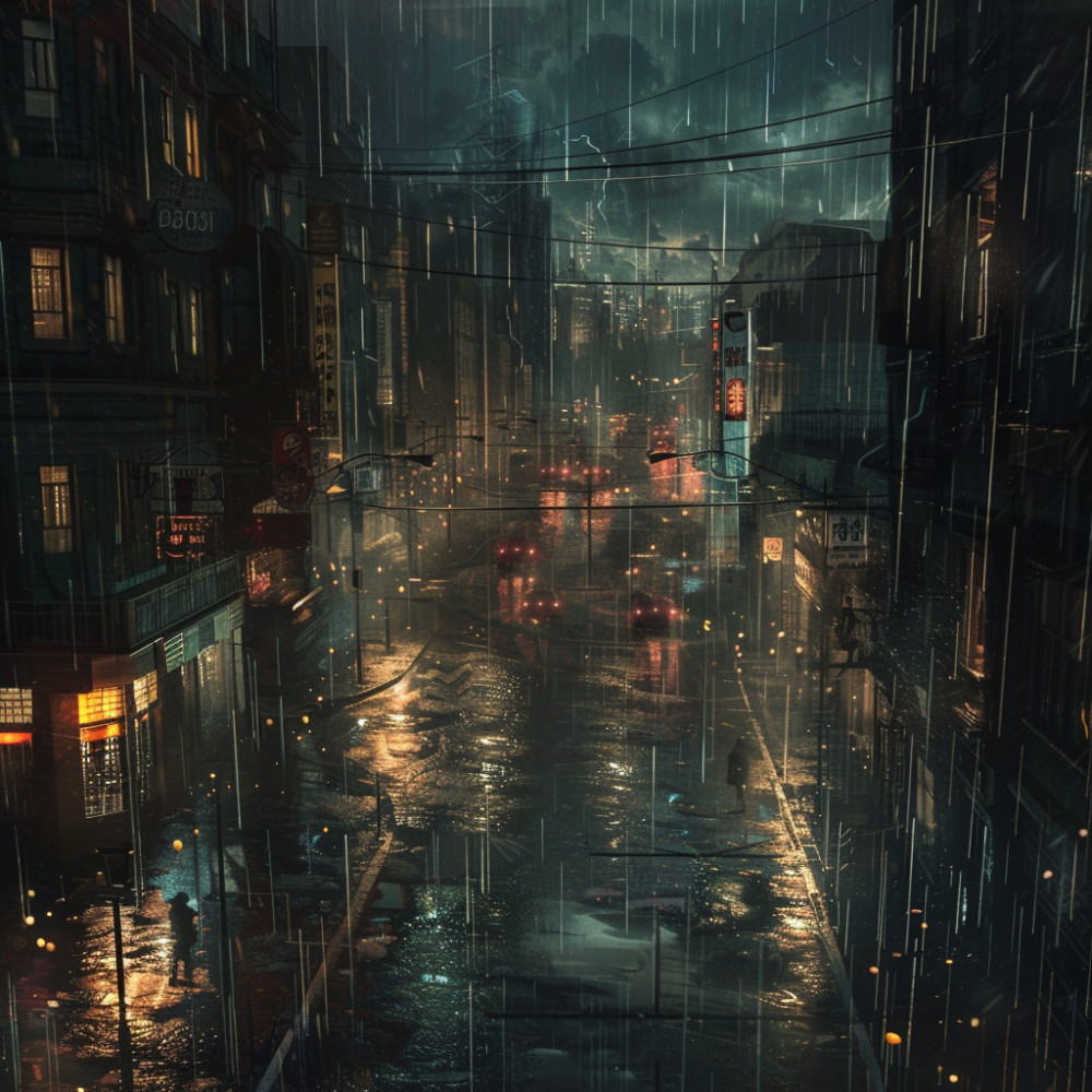 Reflective Rain and Thunder Calm