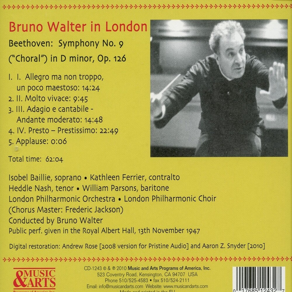Symphony No. 9 in D Minor, Op. 125, "Choral": IV. Presto - Prestissimo