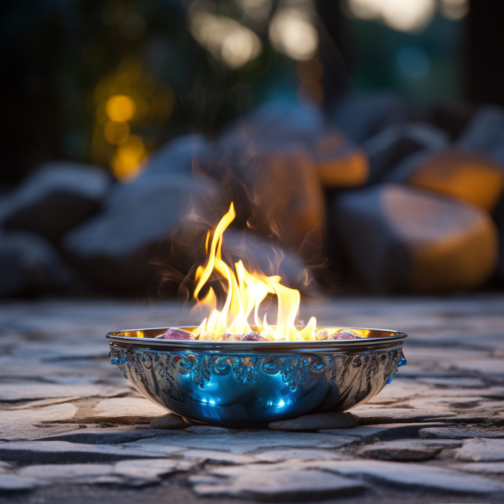 Meditation by the Fire's Glow