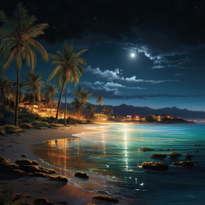 Soothing Ocean Ambience in the Moonlight dari Relaxing BGM Project