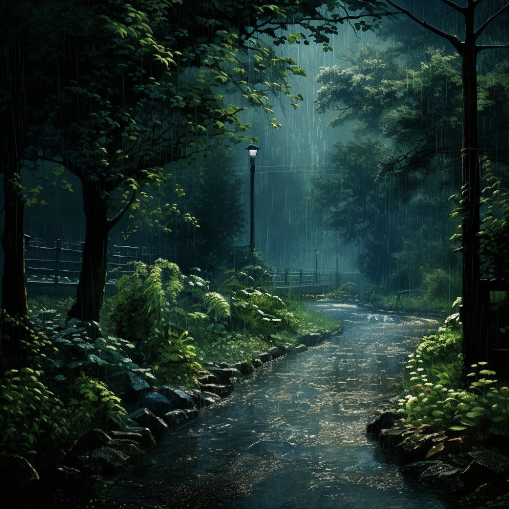 Peaceful Rain Meditation Gentle Echoes