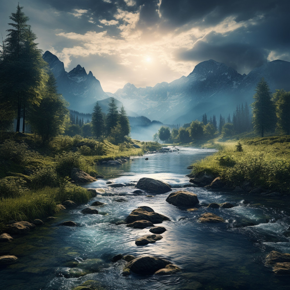 Soft Stream Whisper for Yoga Harmony