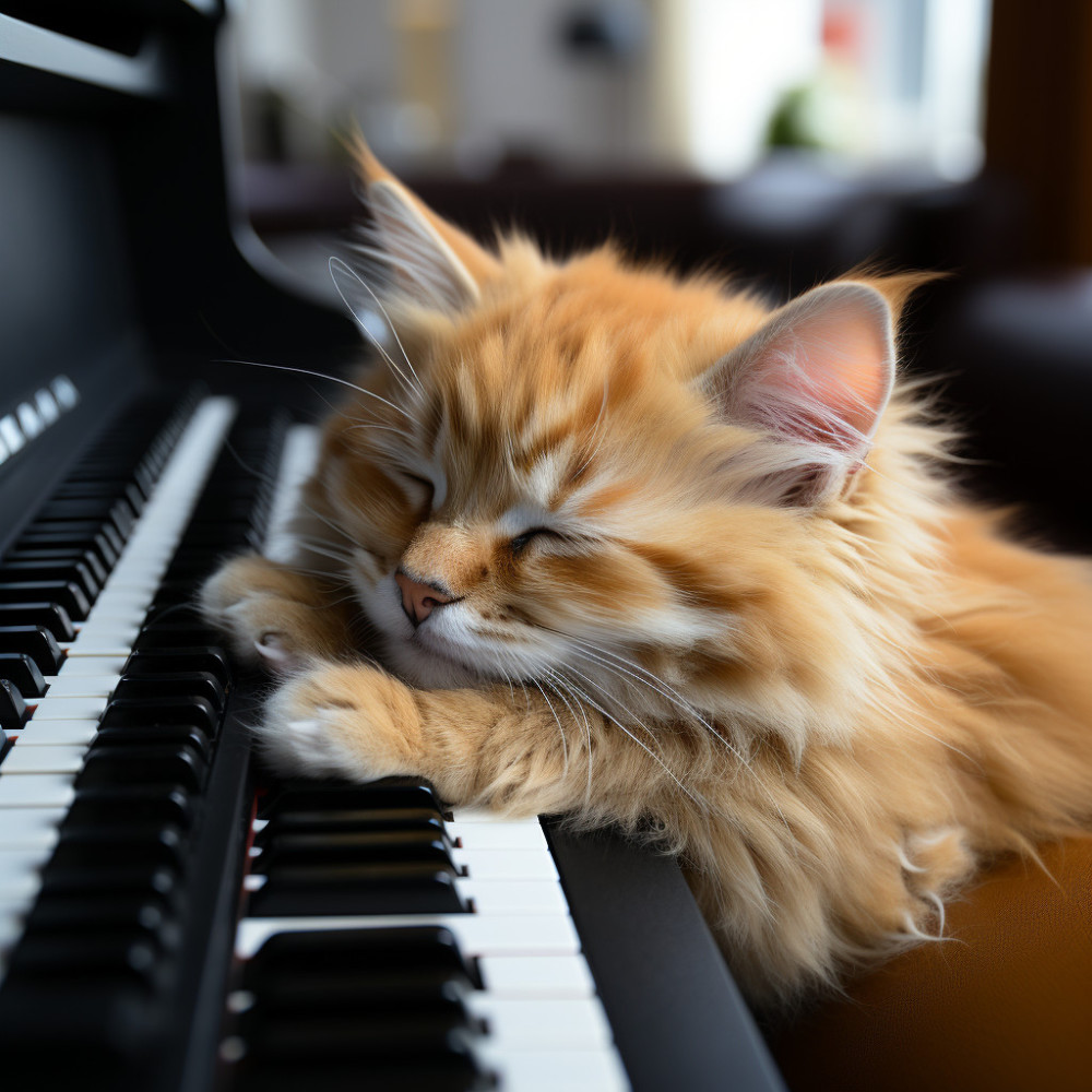 Ensoñación Encantada Del Gato Jazz: Vínculos Melódicos De Serenidad