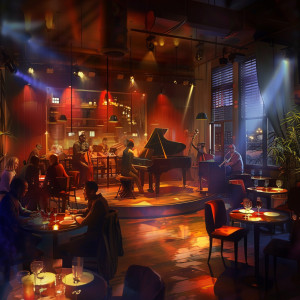 ดาวน์โหลดและฟังเพลง Despliegue De Ritmo De Jazz พร้อมเนื้อเพลงจาก Bar de jazz de París