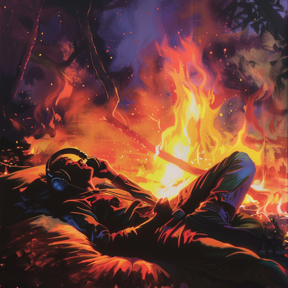 Sleep Amidst Flames