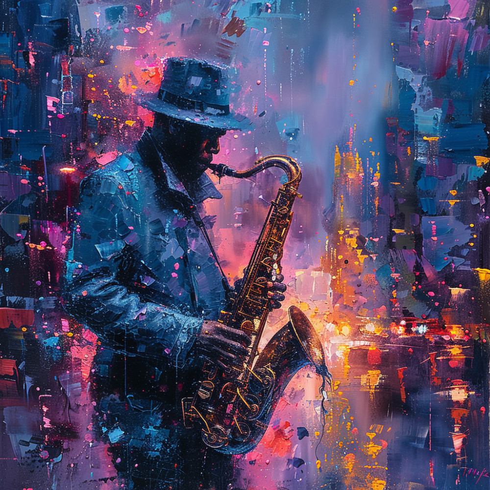 Retiro De Jazz En La Melodía Nocturna