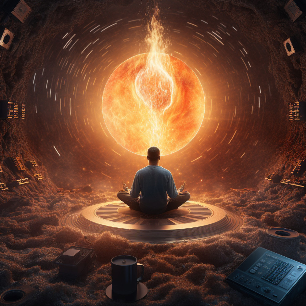 Binaural Fire Meditation Echo