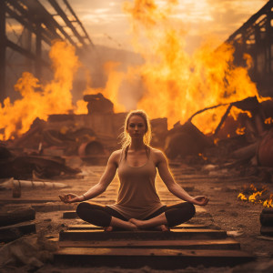 Album Fire Harmony: Yoga Melodic Poses from Warm Crackle