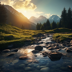 Upbeat Background Music的專輯Focused Stream: Calming Waters for Study
