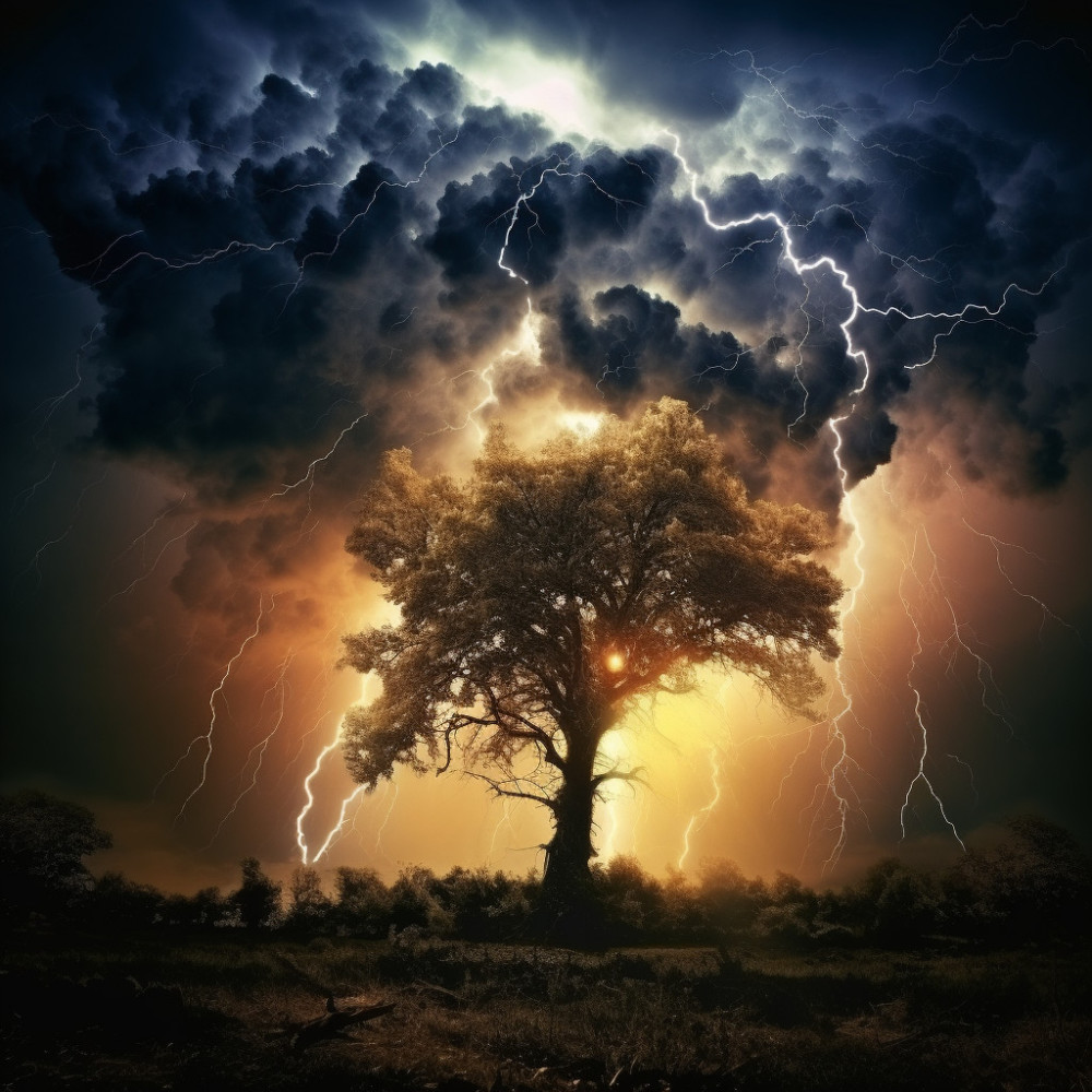 Muffled Echoes of Evening Storms