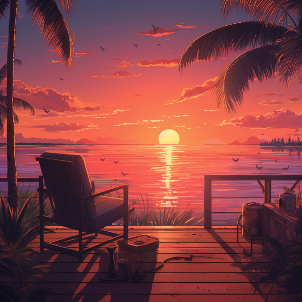 Lofi’s Melodic Sunset Brings Peace
