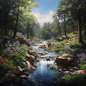Dengarkan River’s Reflective Rhythms lagu dari Beautiful Noises Collection dengan lirik