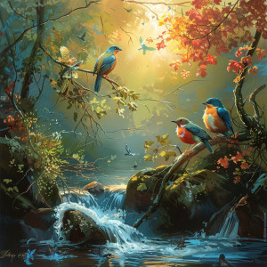 Neon Pearl的專輯Nature’s Echo: Binaural Birds and Creek Sounds - 78 72 Hz