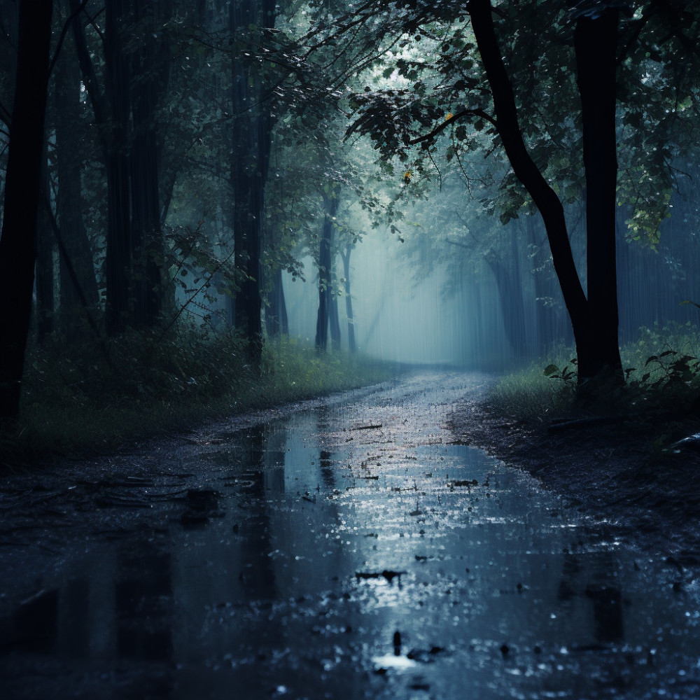 Rain's Serenity: Meditation in Nature