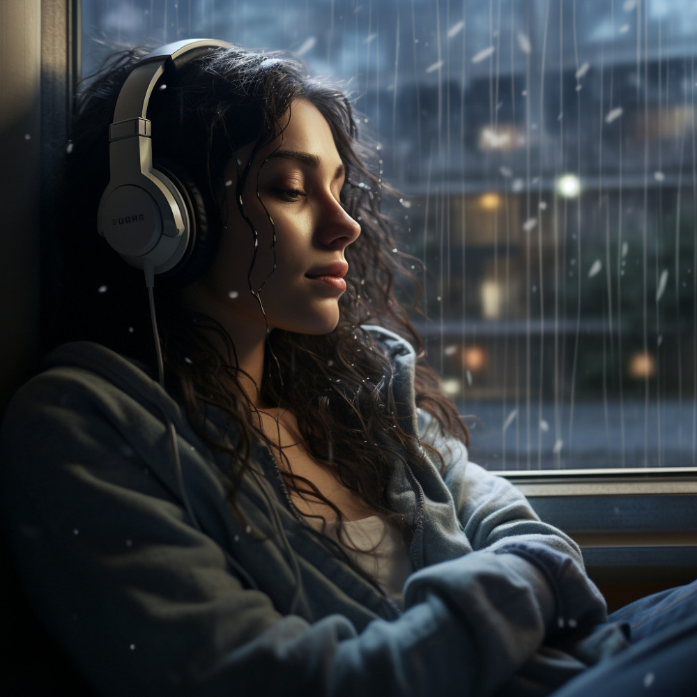 Armonía De Gotas De Lluvia Soñadora
