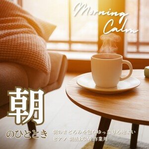 Morning Time - Morning Calm: Gentle Piano Embracing a Drowsy Morning, Relaxing Music for Morning Routine & Work BGM dari カフェ音楽おすすめ