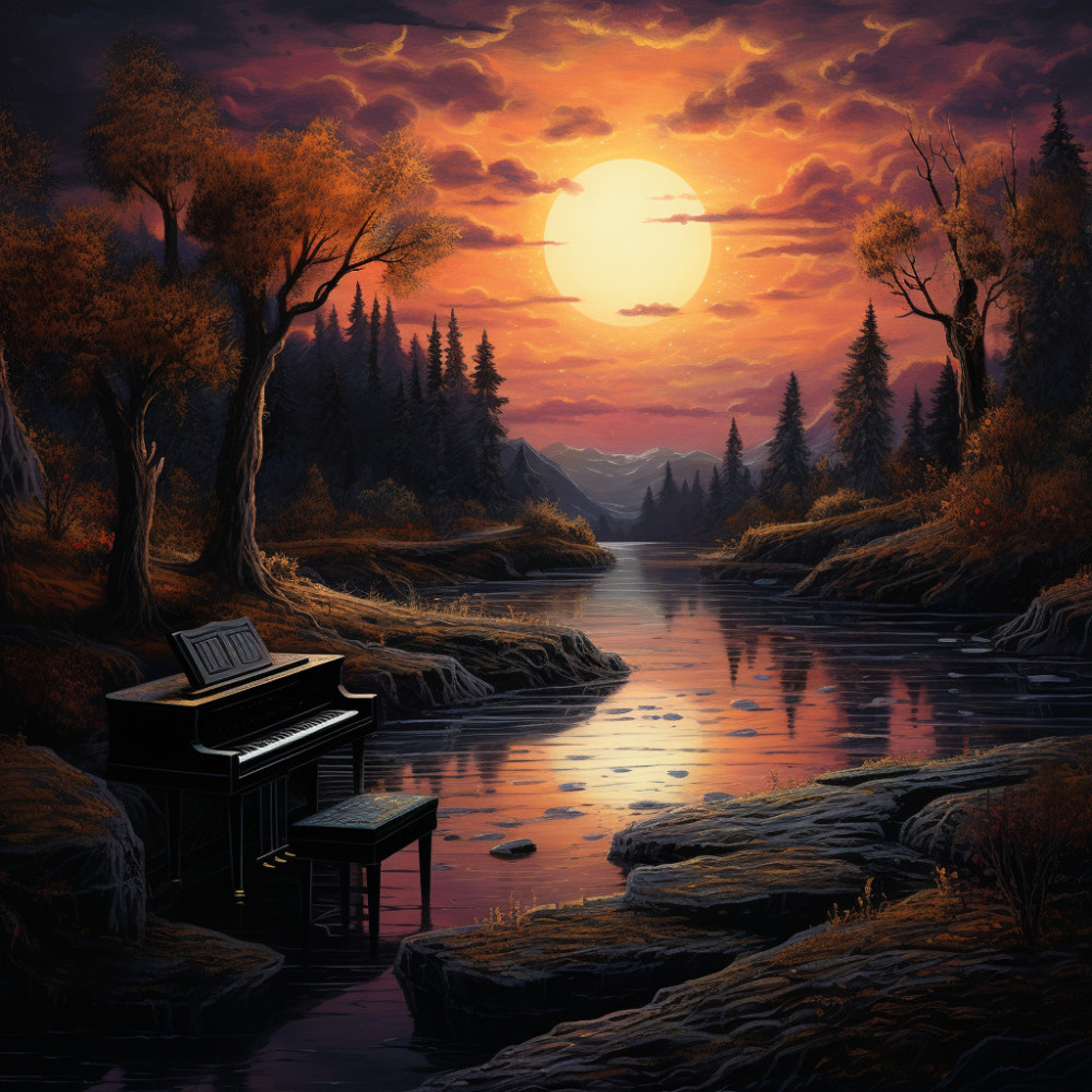 Serenata De Jazz Melódico Calmante: Notas De Armonía De Piano