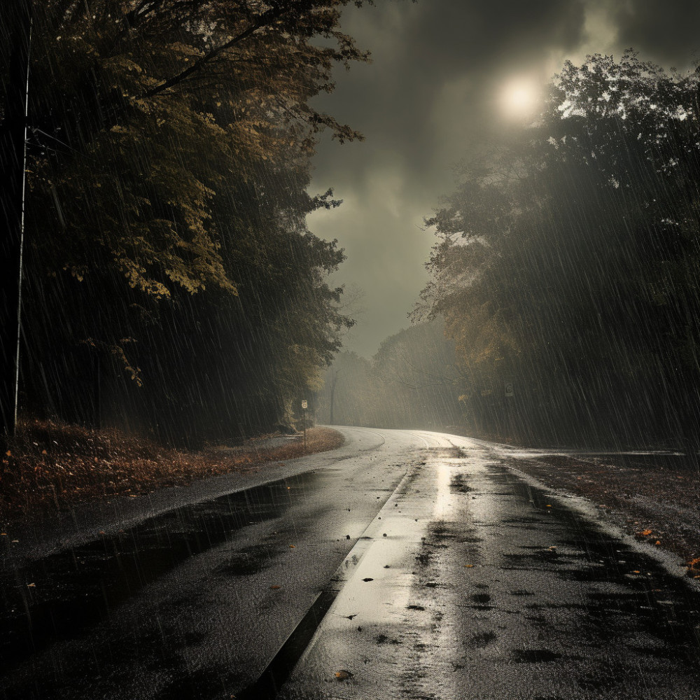 Mindful Rain in Tranquil Ambiance