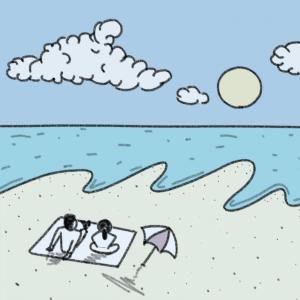 Dengarkan and in the end, we never went to the beach lagu dari One Million Flowers dengan lirik