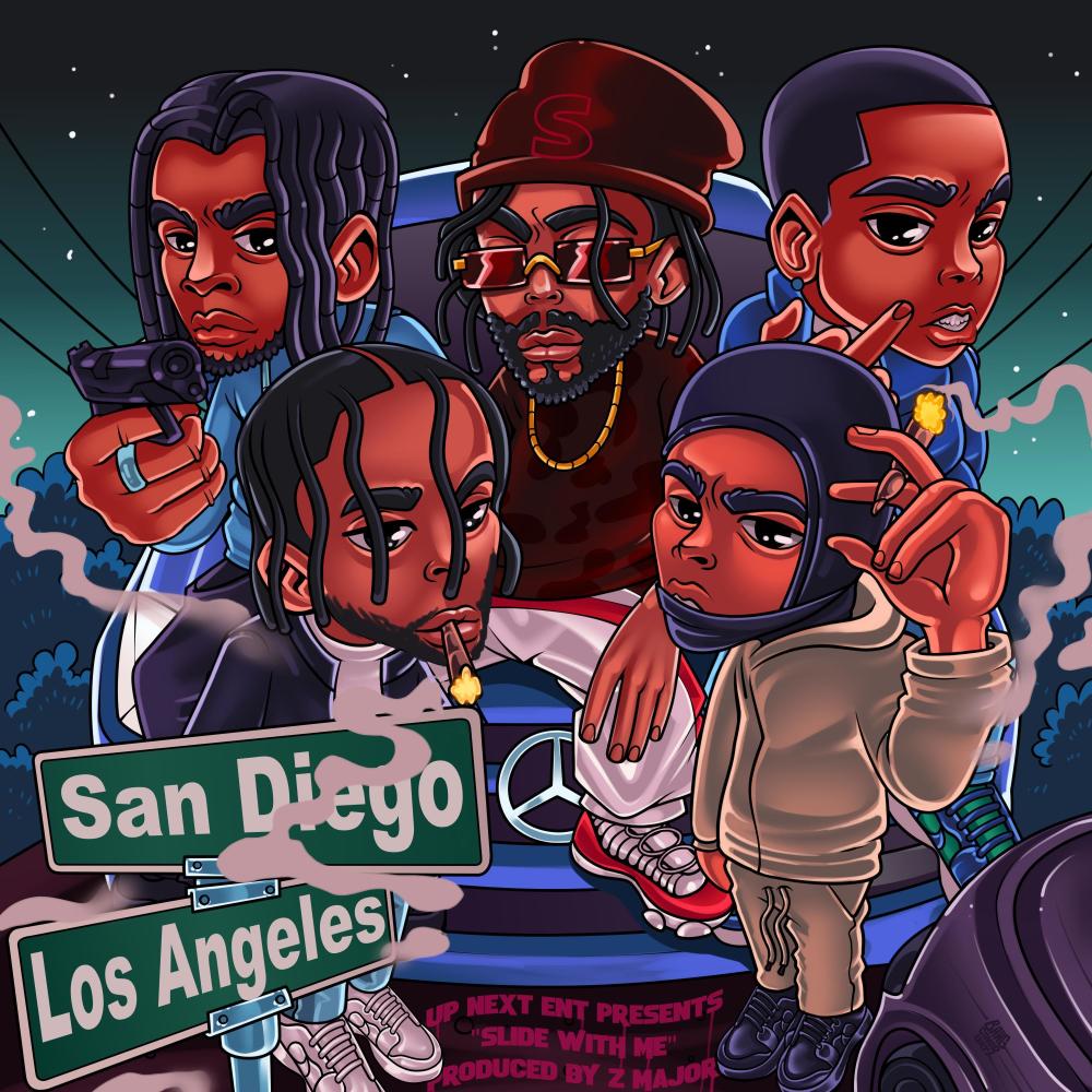 Slide With Me (feat. Flashy B, JankyOfylste, FMG Lil Flashy, Big $wift & Fred Blaze) (Explicit)