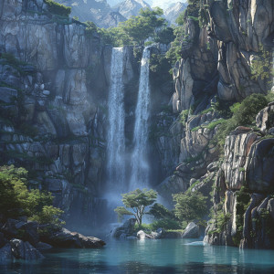 อัลบัม Peaceful Waterfall Sounds: Meditation and Focus ศิลปิน Chillout Cafe