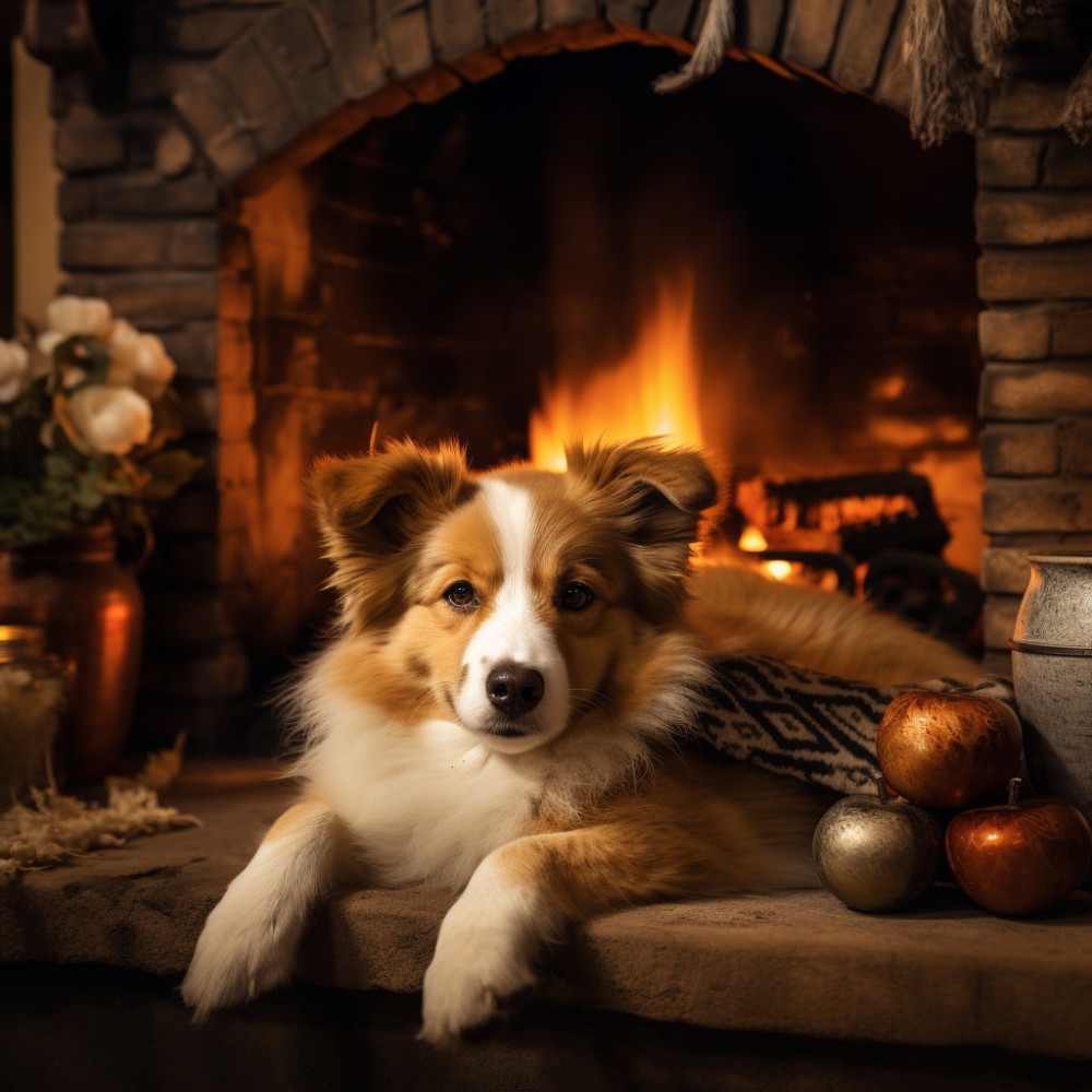 Tranquilidad Del Hogar Del Perro En Calma