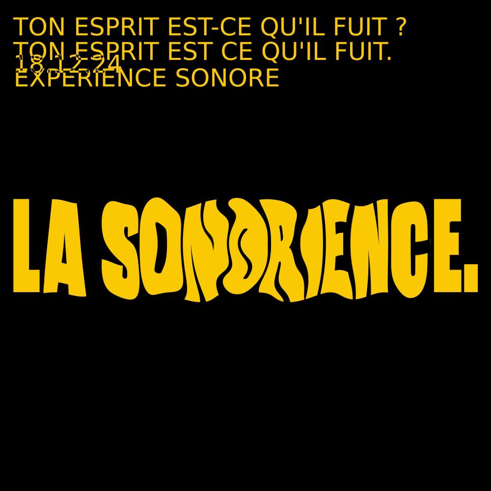Ton esprit est (-) ce qu'il fuit [?] (Explicit)