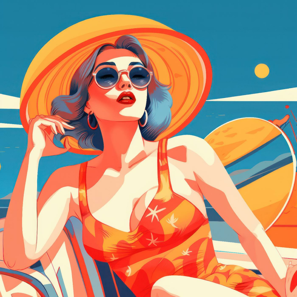 Lovely Lady By The Pool