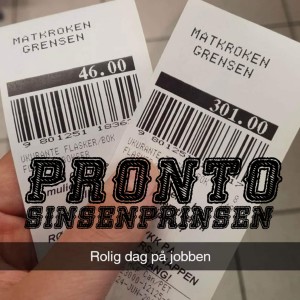 Dengarkan lagu Pronto nyanyian Sinsenprinsen dengan lirik