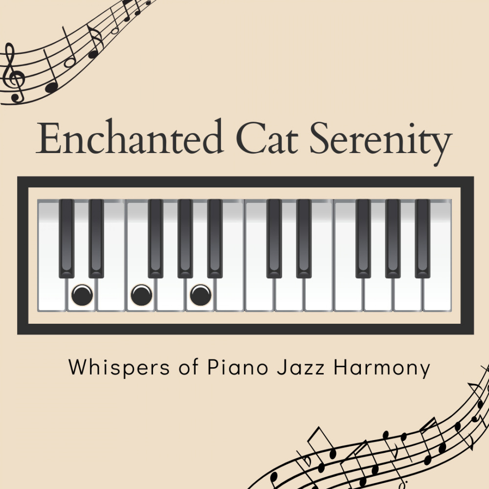 Enchanted Cat Jazzed Reverie: Piano Melodic Bonds of Serenity