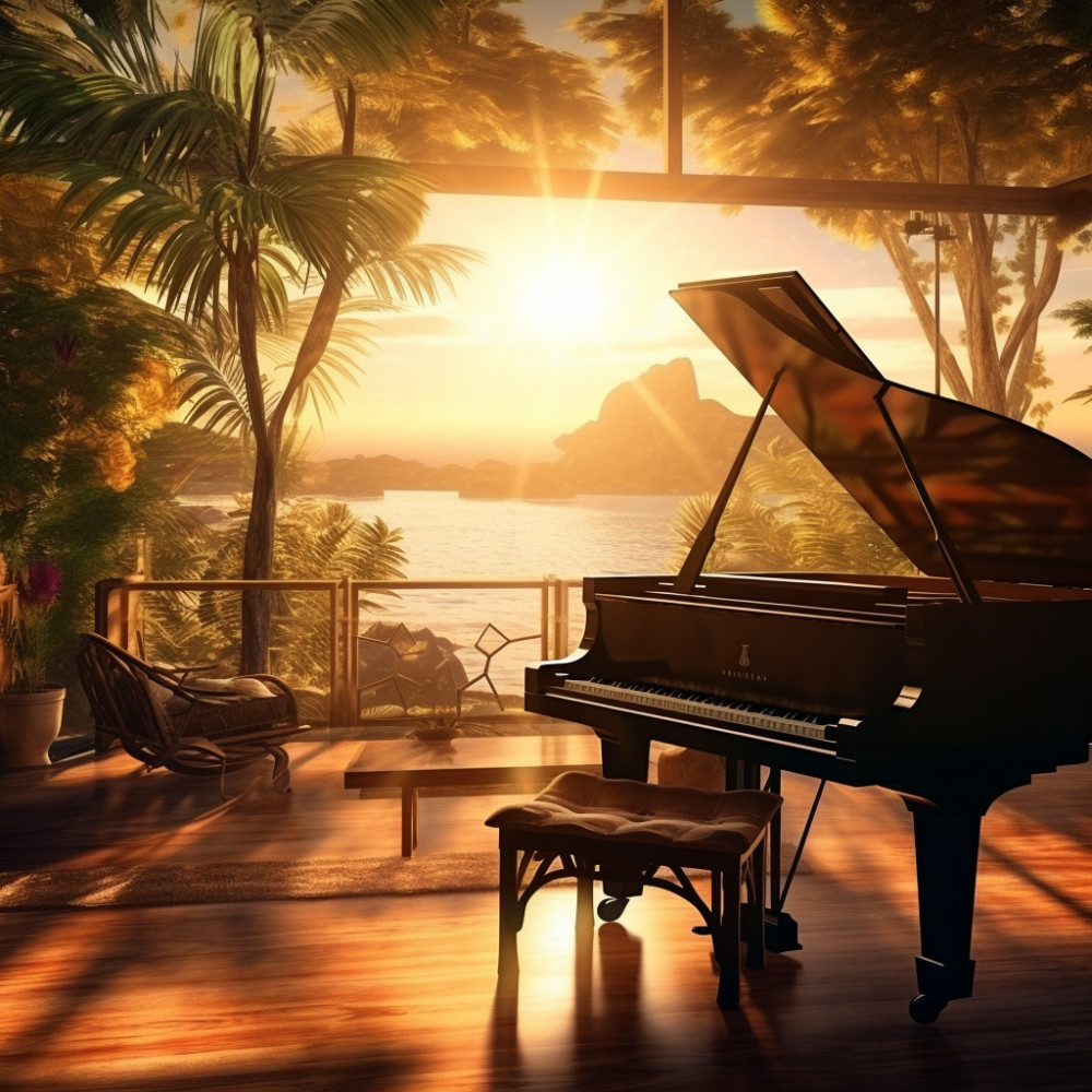 Elevada Serenidad Jazz: Resonancia Relajante Del Piano