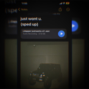 Album *Just Want U (Sped Up) from J.Dapper
