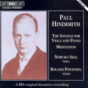 Hindemith: Viola Sonatas / Meditation