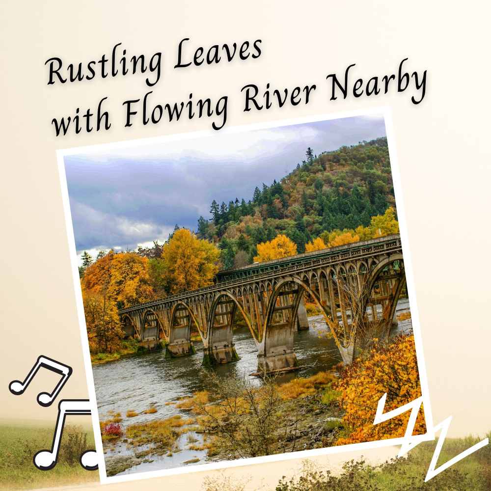 Rustling Leaves with Flowing River Nearby - 3 Hours