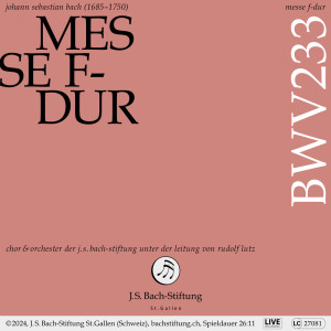 ดาวน์โหลดและฟังเพลง Messe F-Dur, BWV 233: No 4: Arie (Sopran) - Qui tollis peccata mundi (Live) พร้อมเนื้อเพลงจาก Rudolf Lutz
