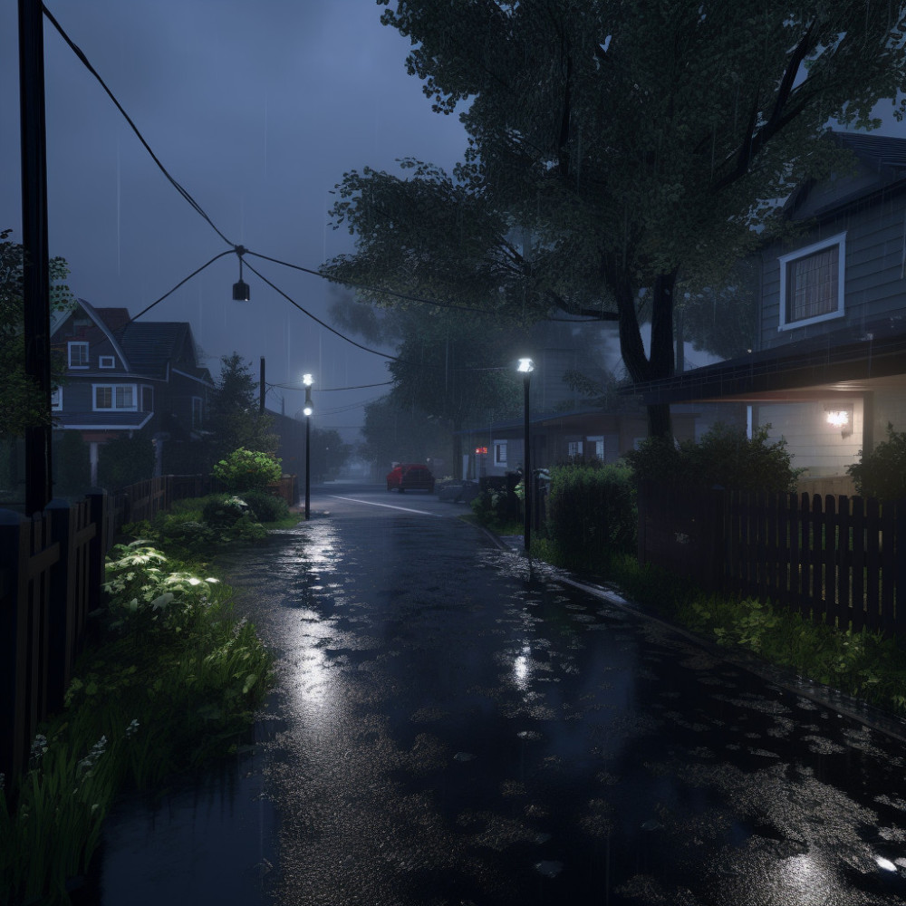 Relaxing Rainfall in Therapeutic Calm