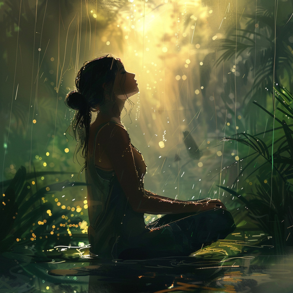 Serenidad De Yoga En Sonidos De Lluvia