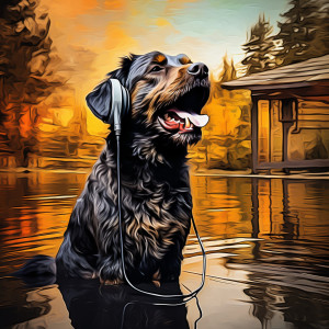 River Sounds的专辑Dog Dreams by the River: River Tail-wagging Harmony