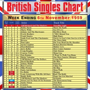 Album British Singles Chart - Week Ending 6 November 1959 from Various