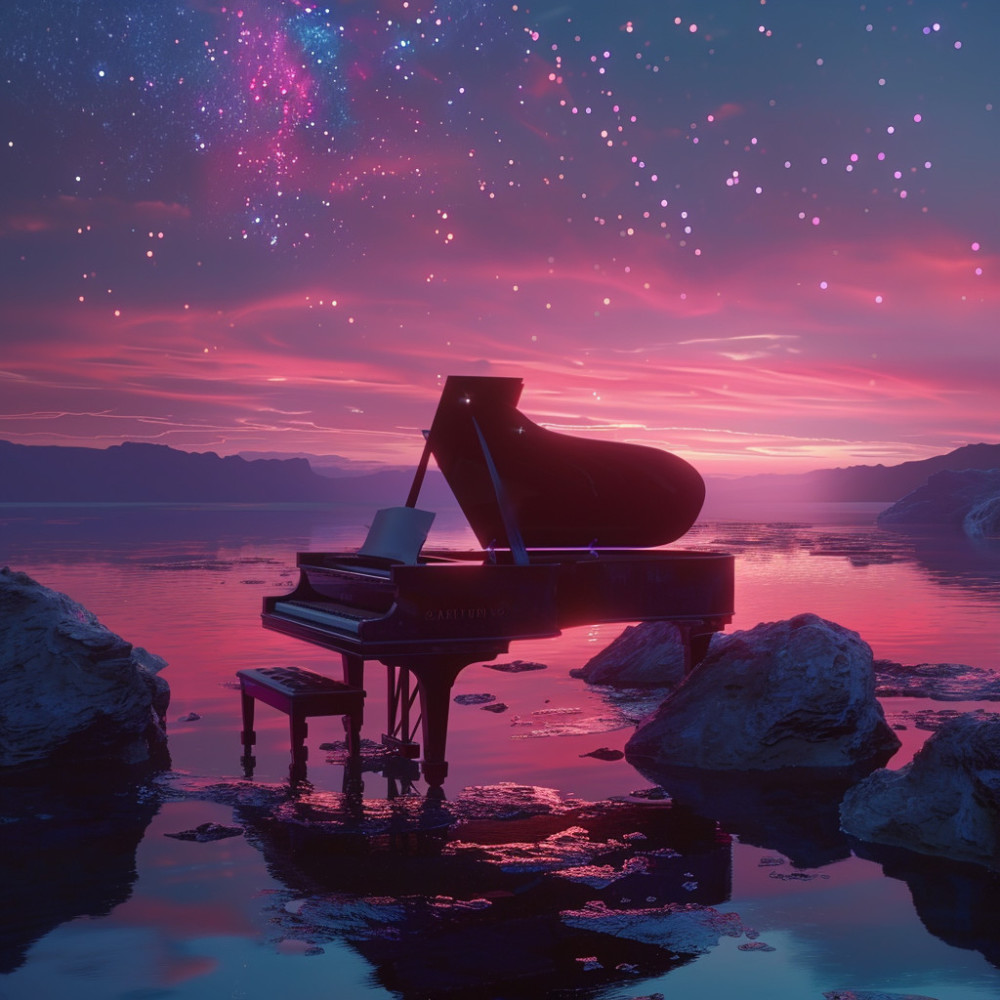 Notas Coloridas De Piano De Prisma