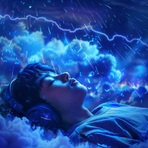 Alpha Waves Concentration的專輯Sleeping with Thunder: Calm Night Music