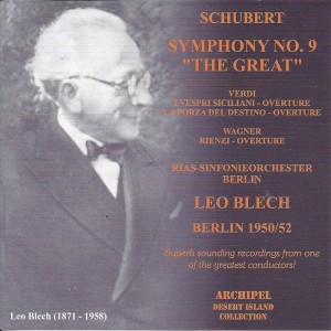 อัลบัม Schubert, Verdi & Wagner: Orchestral Works (Live) ศิลปิน Rias Sinfonie-Orchester Berlin