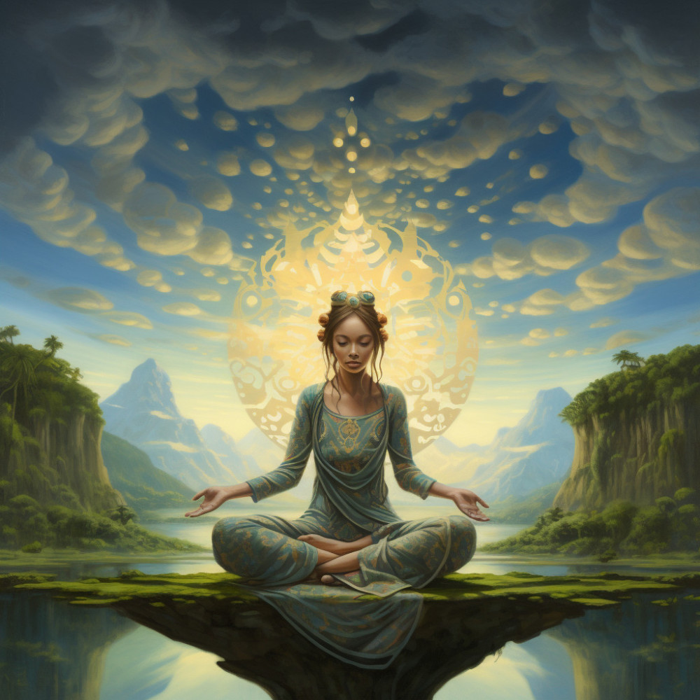 Melodía Matutina De La Meditación Del Río