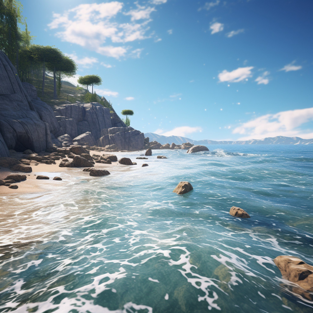 Relaxing Sea's Gentle Embrace