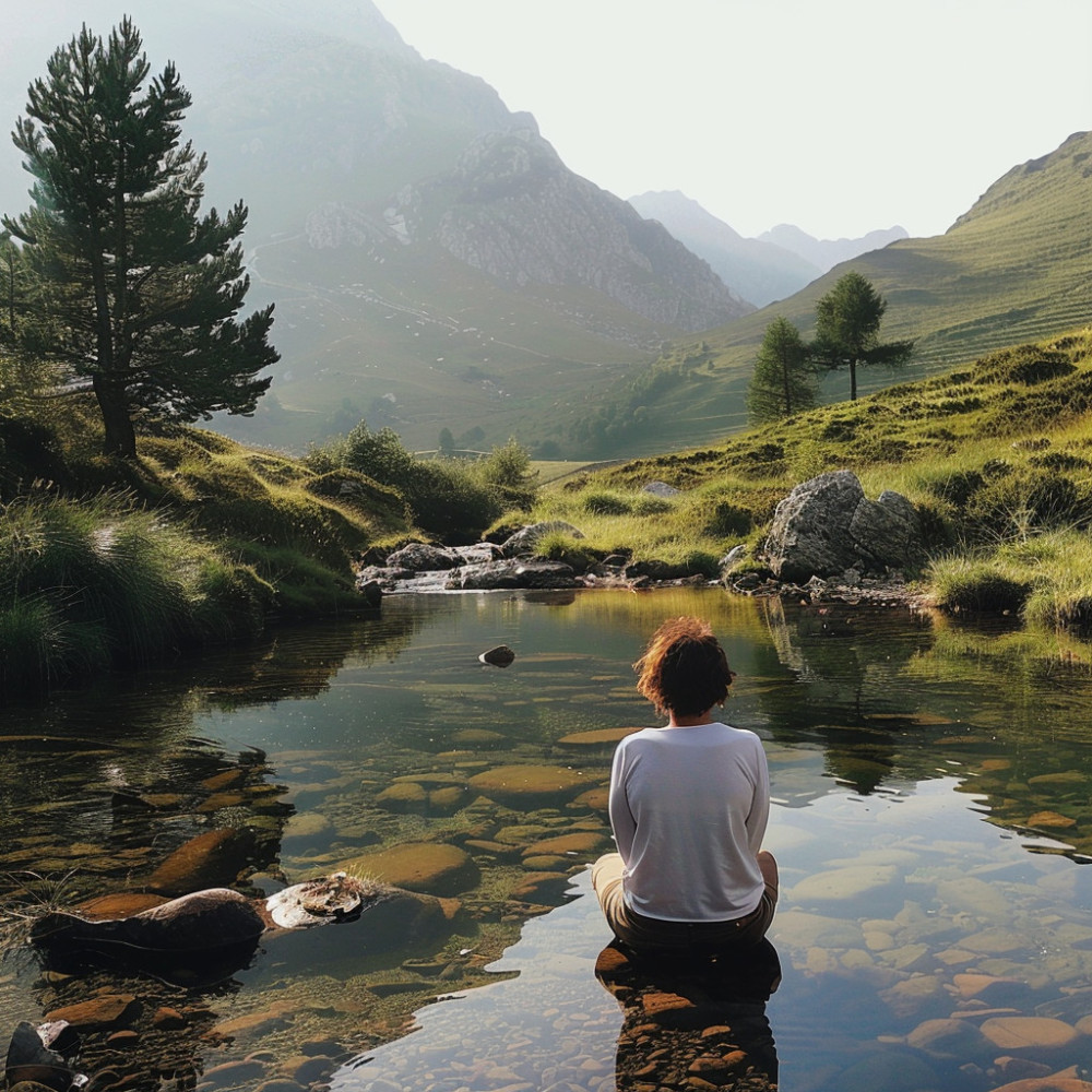 Yoga Junto Al Agua En Armonía Natural