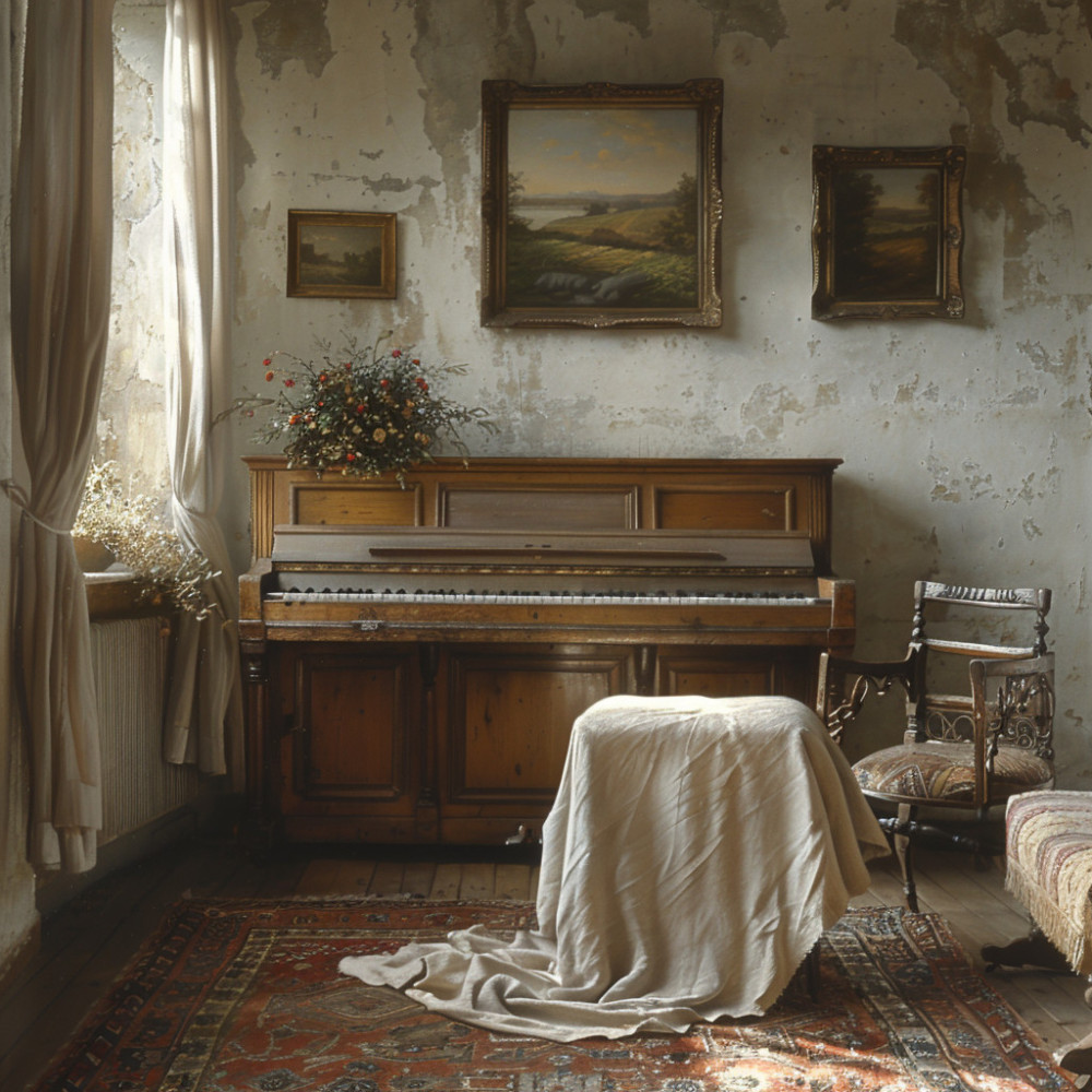 Eco Meditativo Pacífico Del Piano