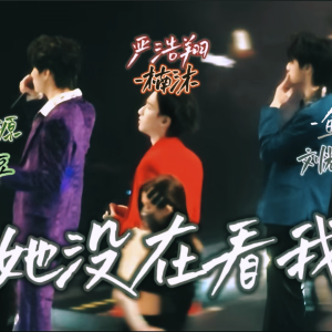 Listen to 她没在看我 (cover: 刘耀文|张真源|严浩翔) (Live) song with lyrics from 轩吻倩兮